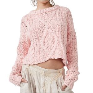 Free People cable sweater M